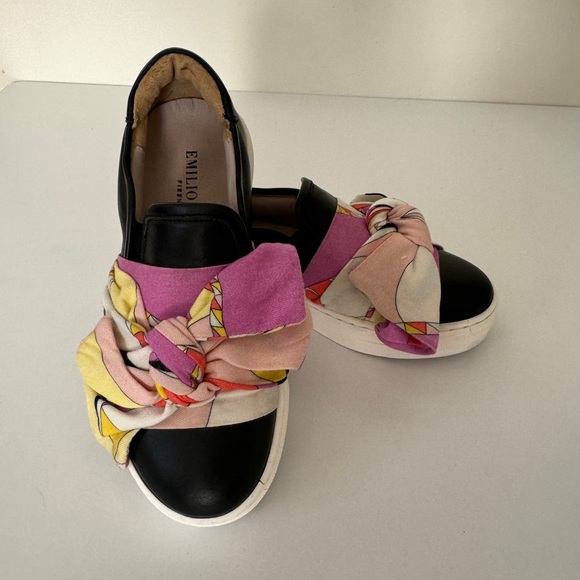 Emilio Pucci Black and Pink kids Sheakers size 30( us12) - Picture 1 of 5